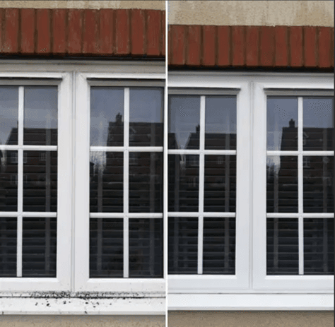 External window before and after